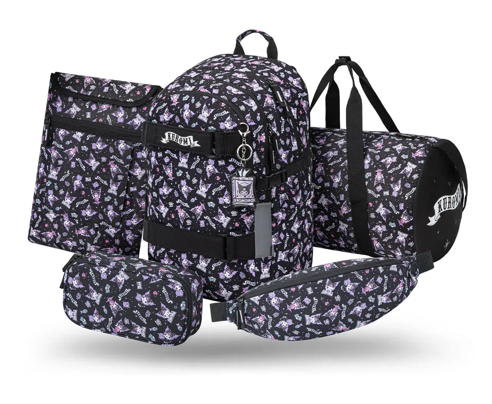 baagl-skate-kuromi-black-ii-set-sac-dos-scolaire image 1