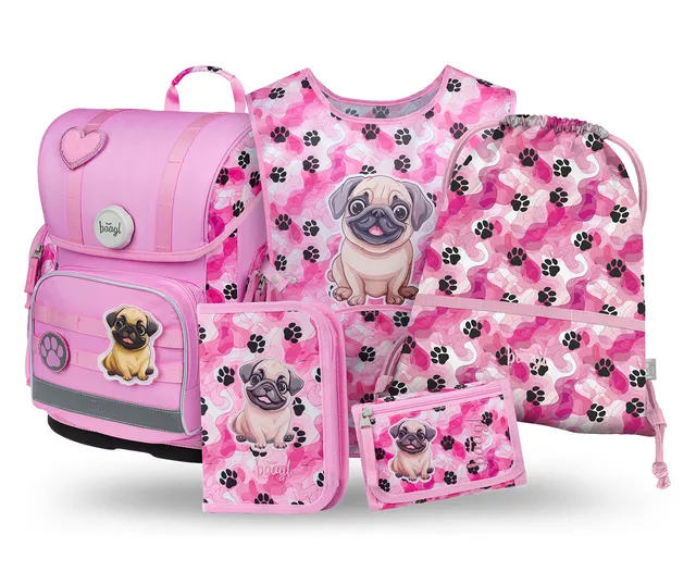 baagl-ergo-paws-ii-set-scolaire-cartable-fille-pattes image 1