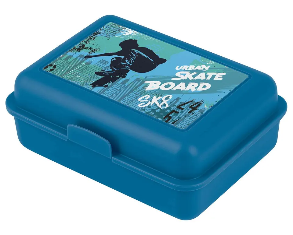 baagl-skateboard-lunch-box-bleue-skate image 1