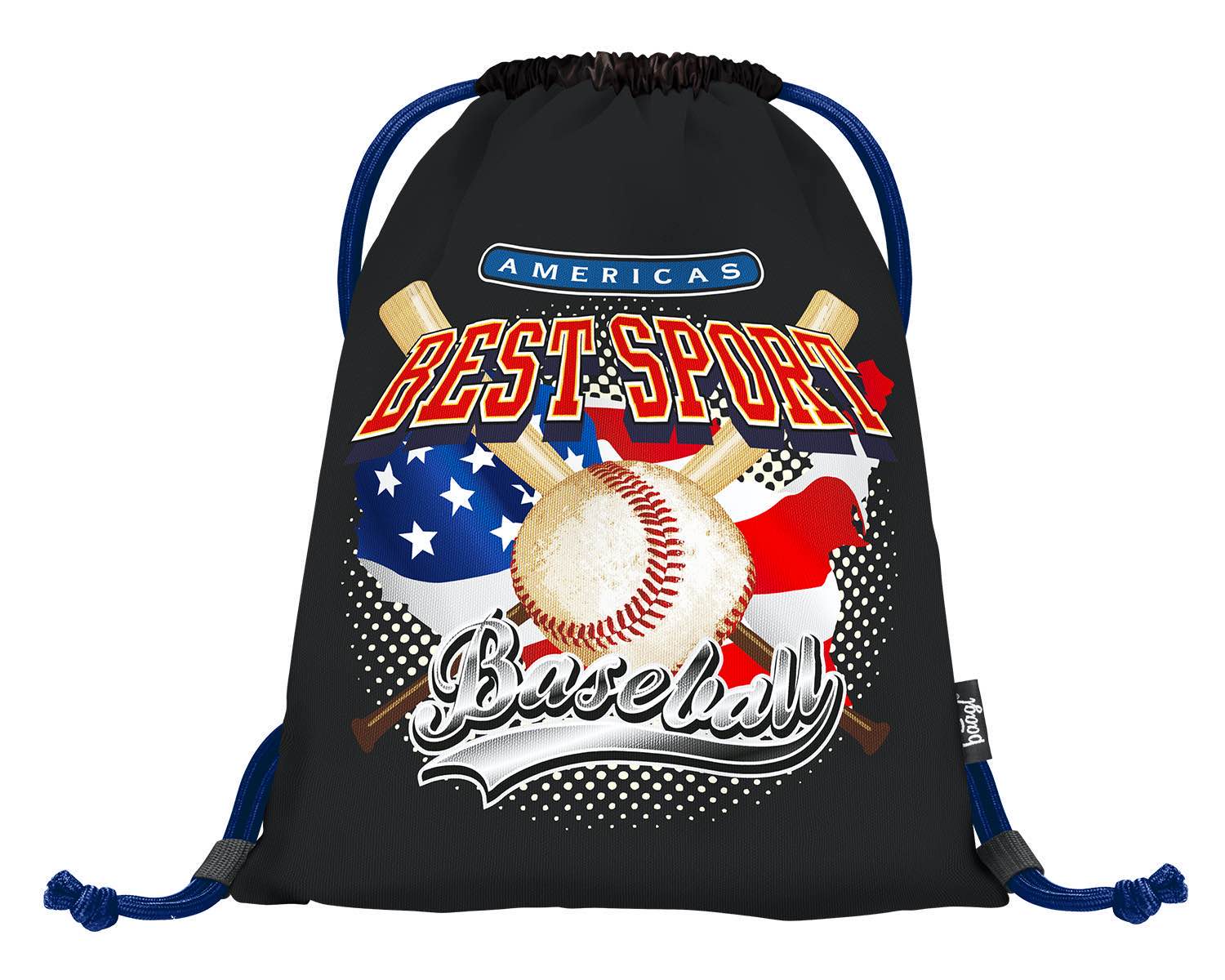 baagl-gym-sacks-sac-de-sport-baseball-2-lavable image 1