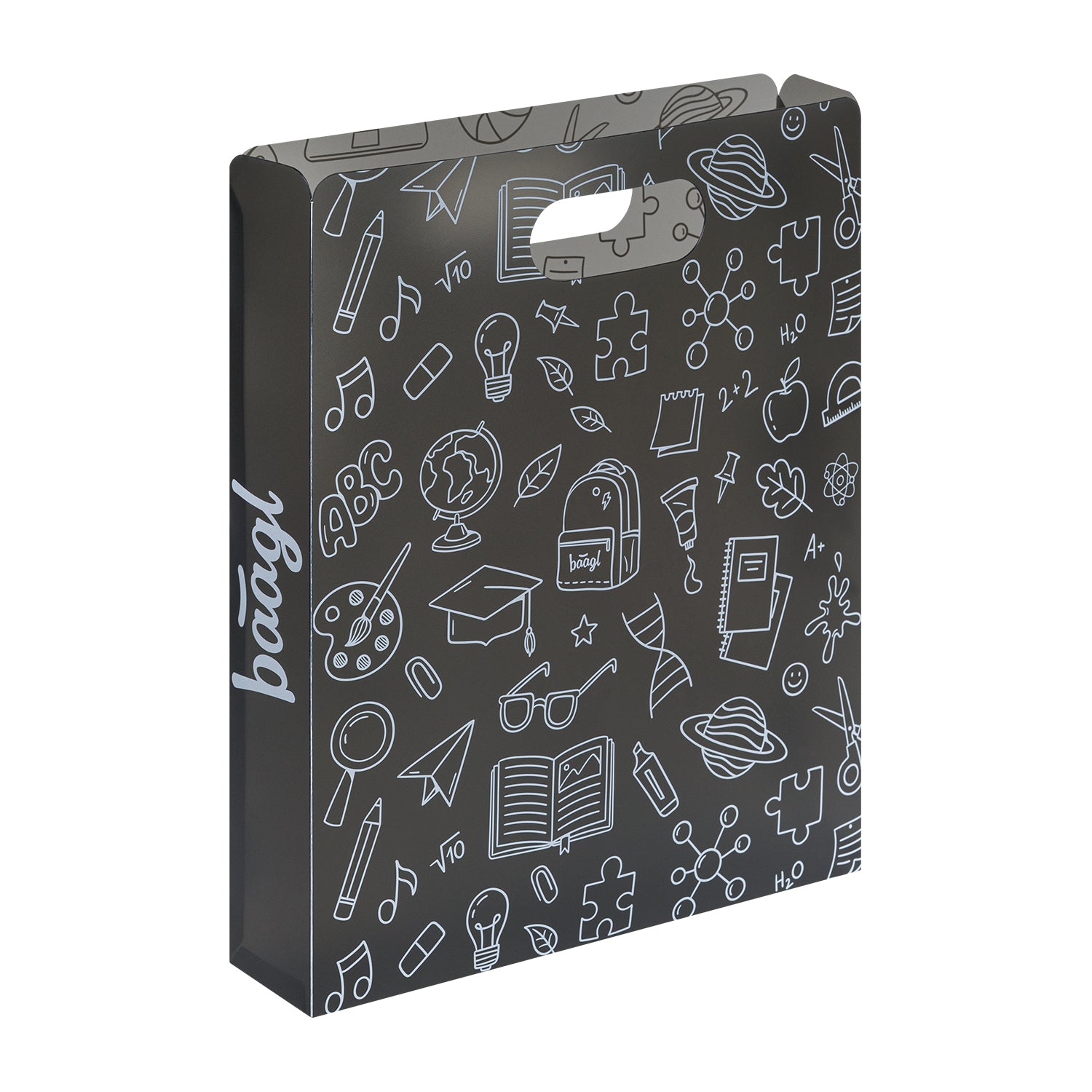 baagl-notebook-folders-school-grey-chemise-plastique-recycl image 1
