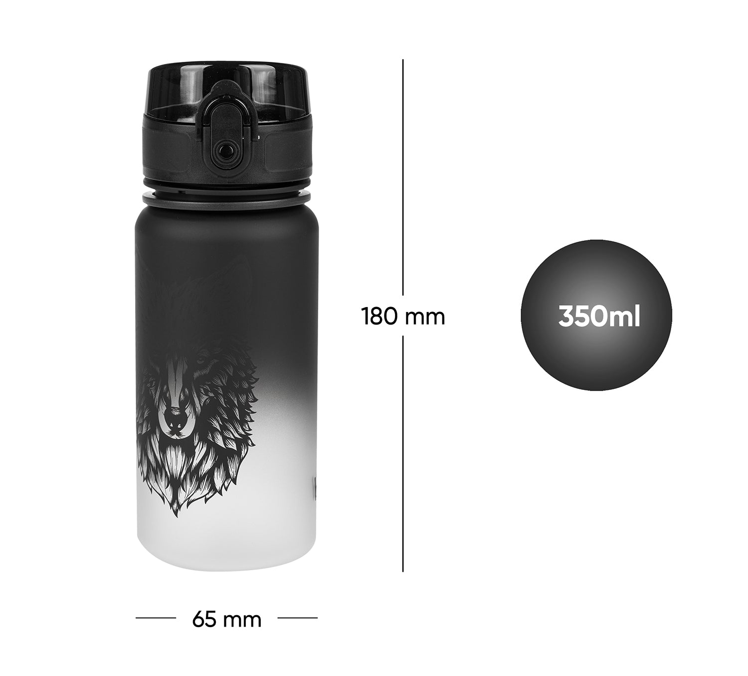 baagl-gradient-wolf-gourde-tritan-350-ml-loup-sans-bpa image 7
