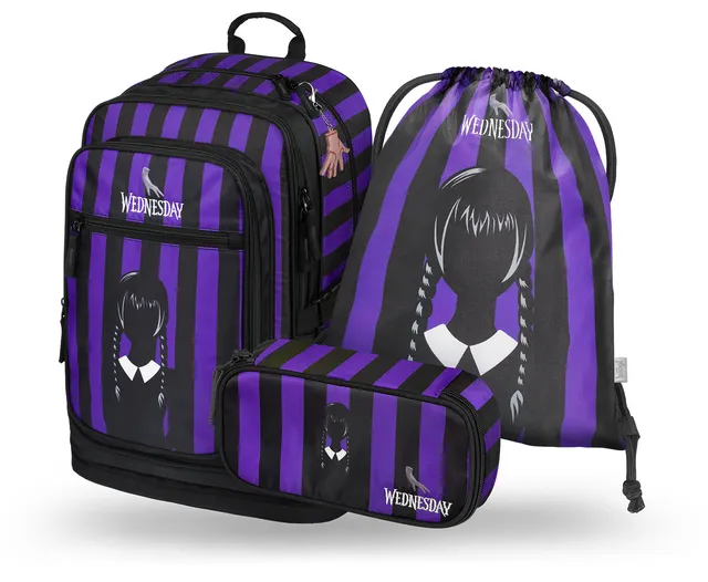 baagl-cubic-wednesday-set-cartable-29-l-3-pi-ces image 1