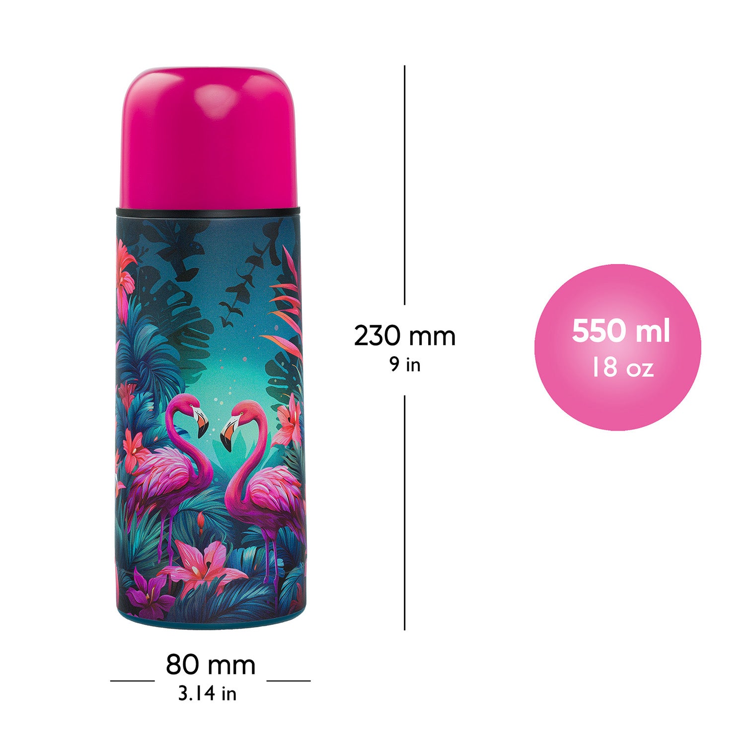 baagl-thermo-flamingos-gourde-isotherme-550-ml image 4