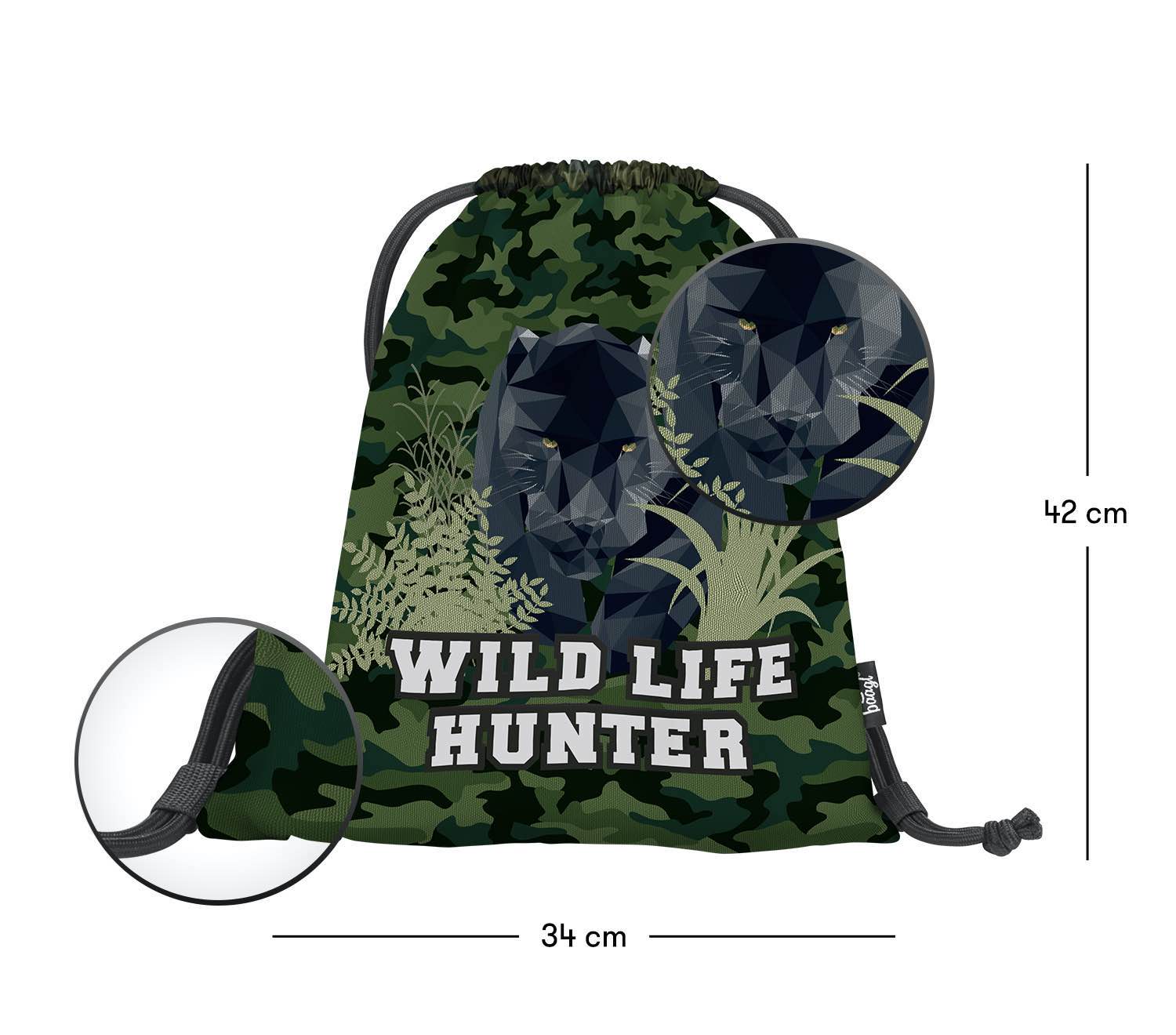 baagl-gym-sacks-panther-sac-de-gym-panth-re-lavable image 3