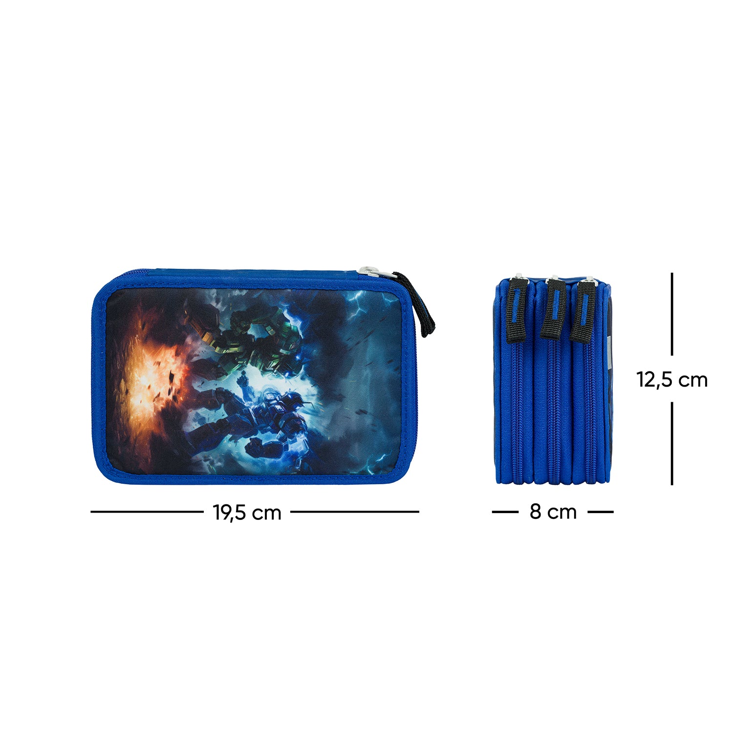 baagl-robots-trousse-scolaire-3-compartiments-gar-on image 6