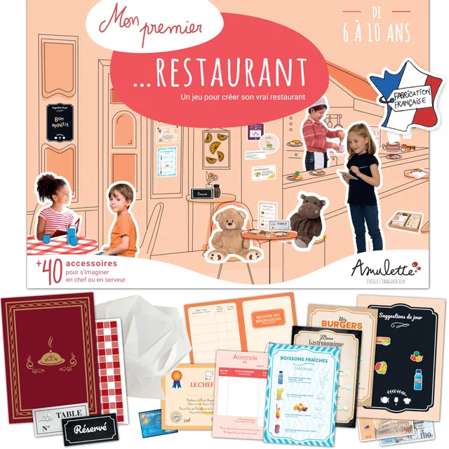amulette-mon-premier-restaurant-coffret-jeu-5-10-ans-40-accessoires image 1