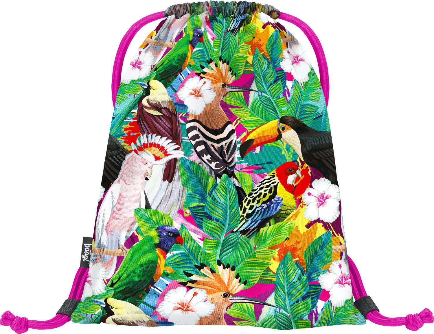 baagl-toucan-sac-de-gym-enfant-motif-toucan-lavable image 2