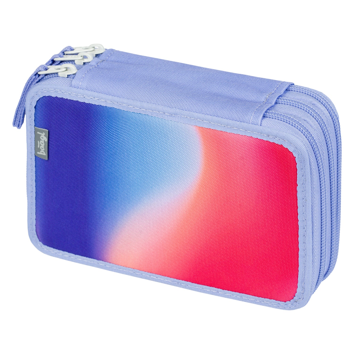baagl-rainbow-red-trousse-3-compartiments-rouge image 2