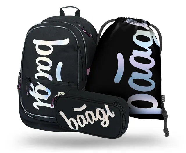 baagl-core-metallic-holo-set-scolaire-3-pi-ces image 1