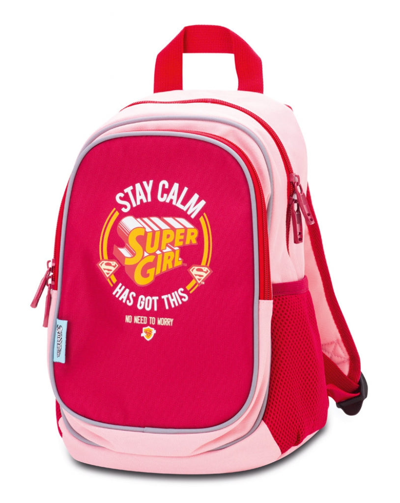 baagl-supergirl-stay-calm-sac-dos-maternelle-fille-imperm-able image 3