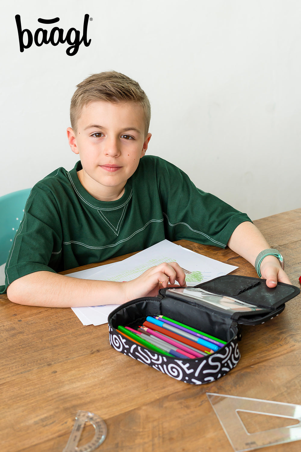 baagl-school-element-tui-scolaire-recycl-poche-zip image 5