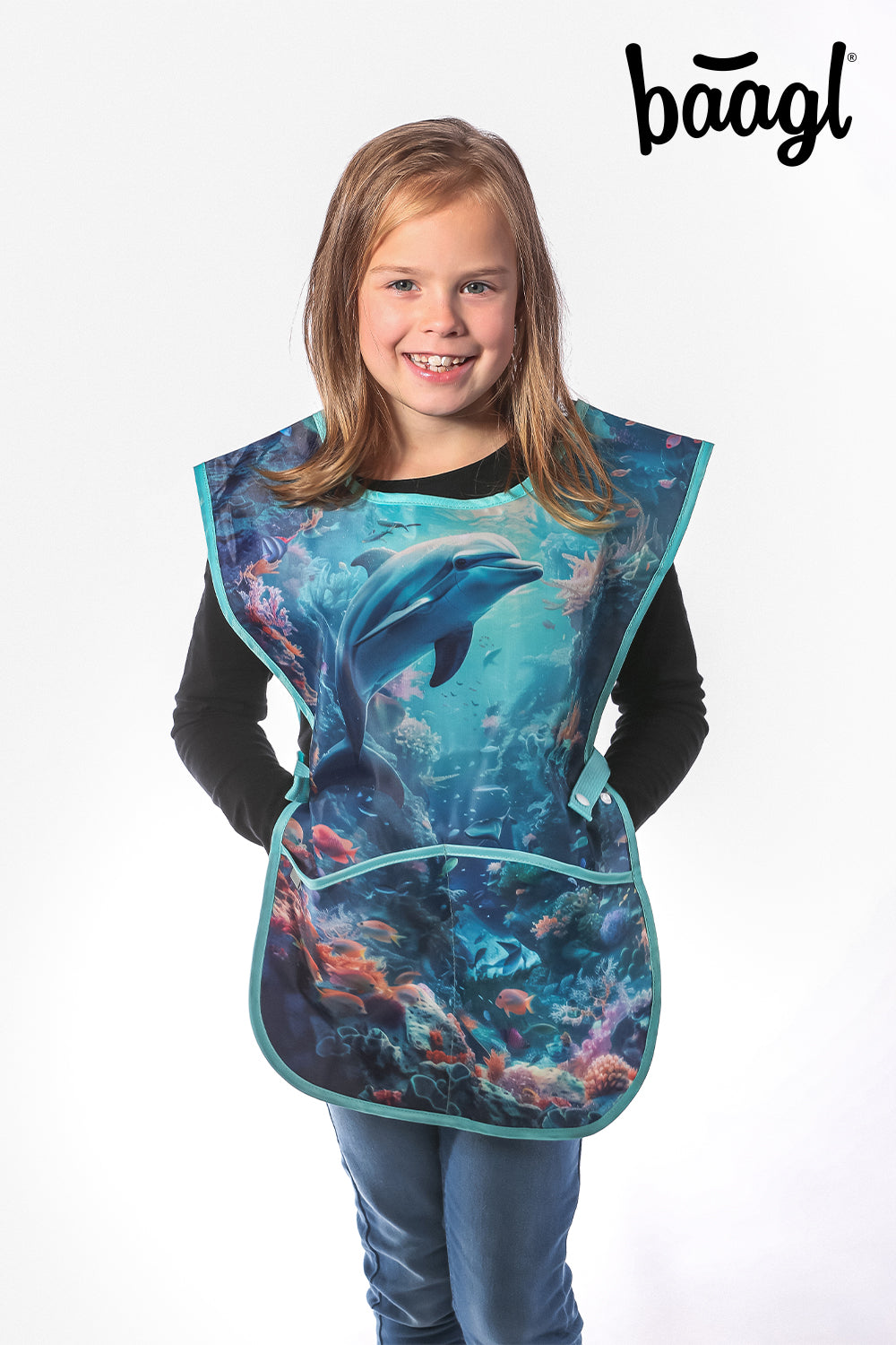 baagl-dolphin-tablier-enfant-dauphin-poches image 5
