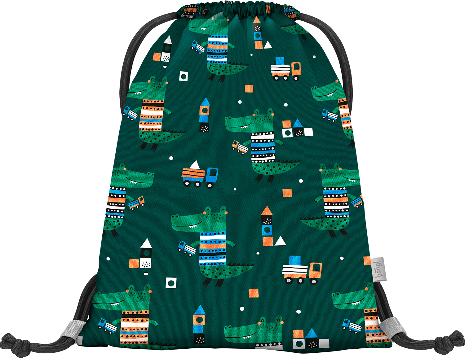 baagl-gym-sacks-crocodile-sac-gym-maternelle-lavable image 2