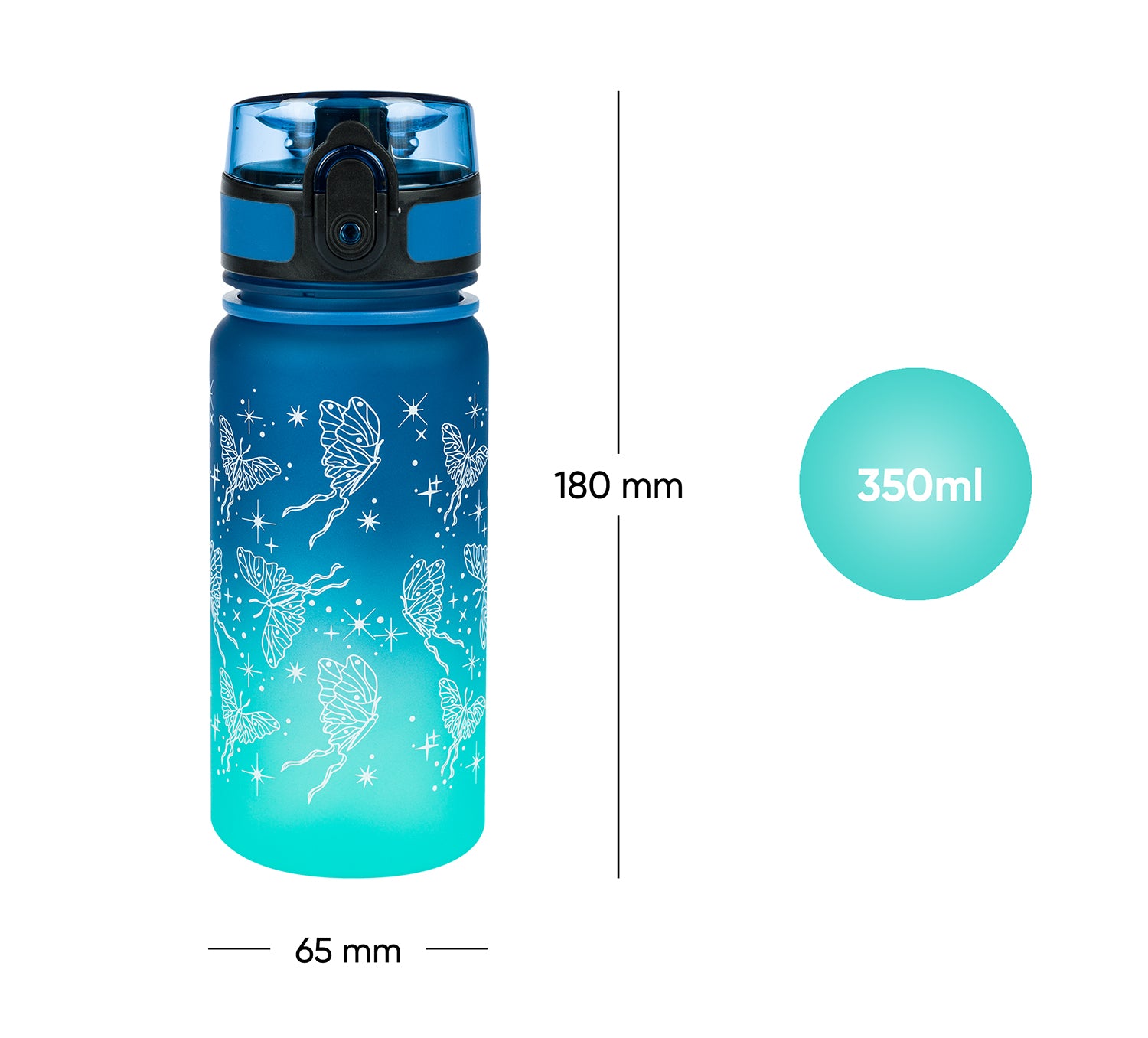 baagl-gradient-butterfly-gourde-350-ml-tritan-sans-bpa image 7