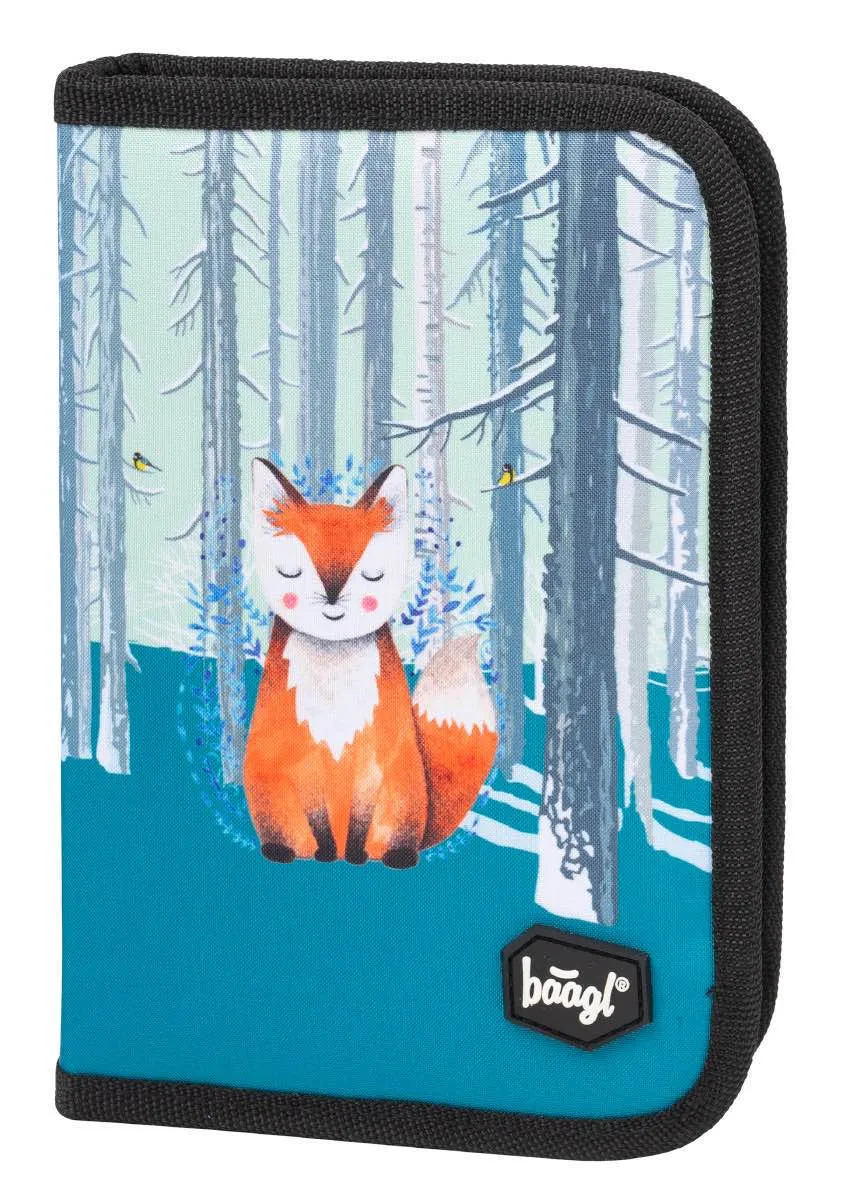 baagl-foxie-trousse-scolaire-1-compartiment-renard image 1