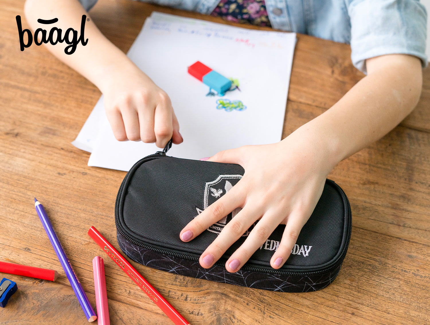 baagl-wednesday-nevermore-trousse-scolaire-vide-fermetures-ykk image 6