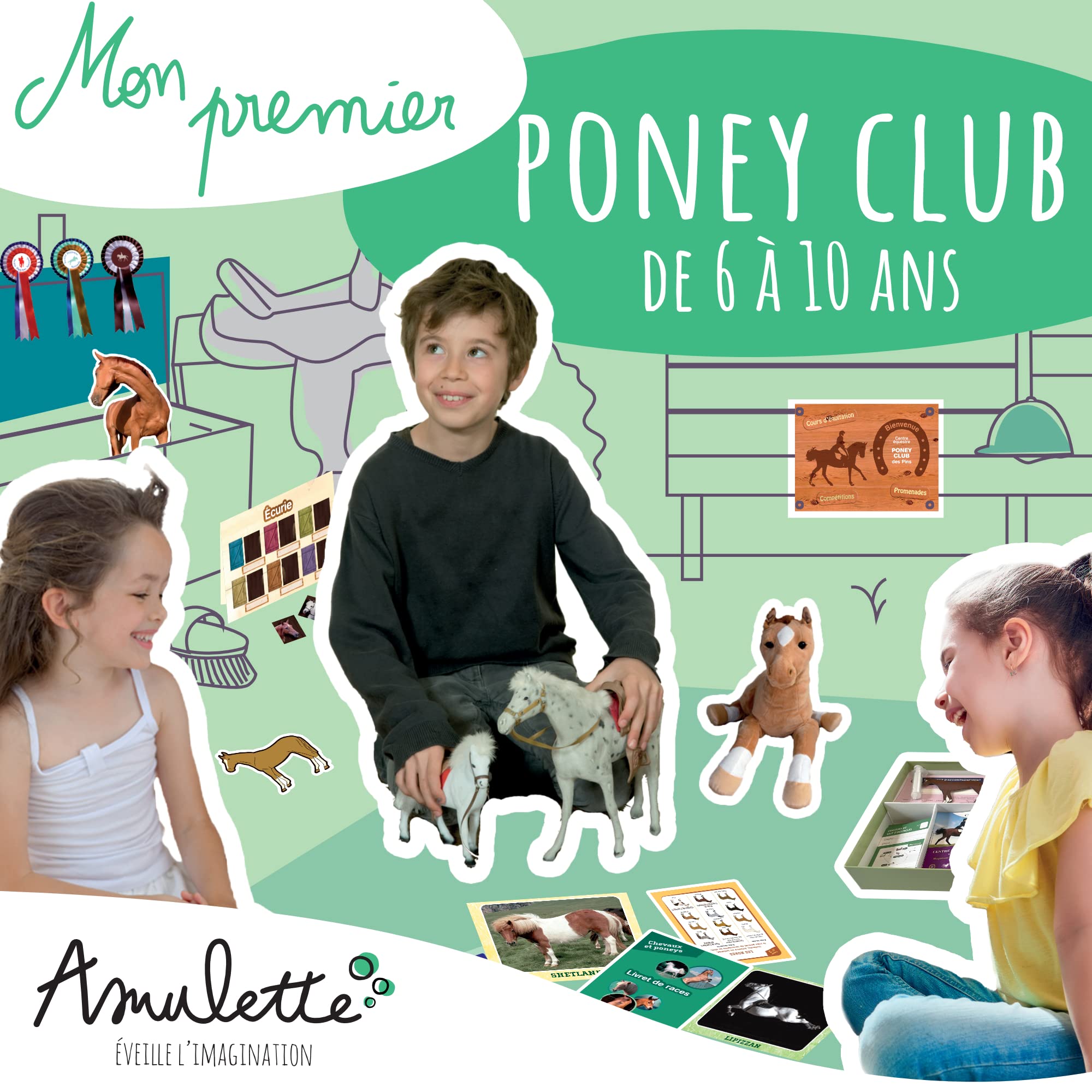 amulette-mon-premier-poney-club-coffret-jeu-70-accessoires-6-10-ans image 2