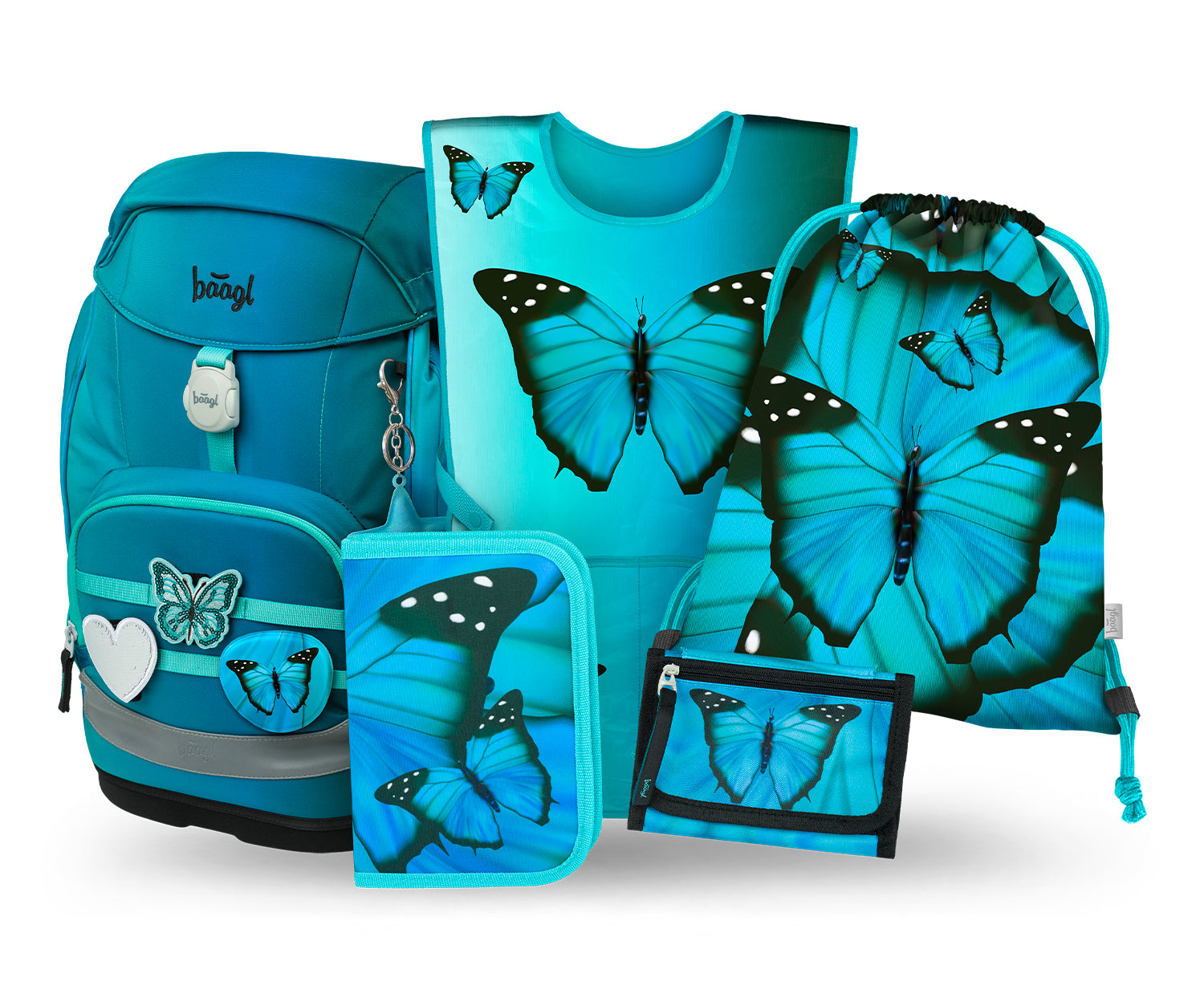 baagl-airy-plus-butterfly-ii-cartable-fille-ensemble-cp image 1