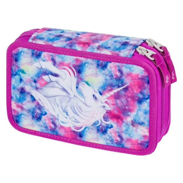baagl-licorne-trousse-scolaire-double-compartiment-vide-2-tages image 1