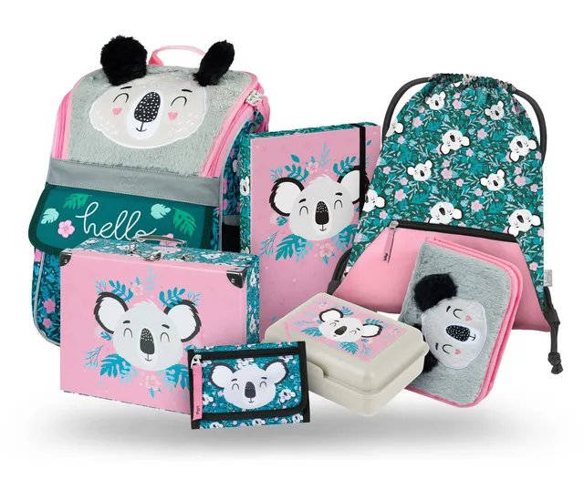baagl-school-sets-zippy-baby-koala-iv-cartable-fille-3-pi-ces image 1