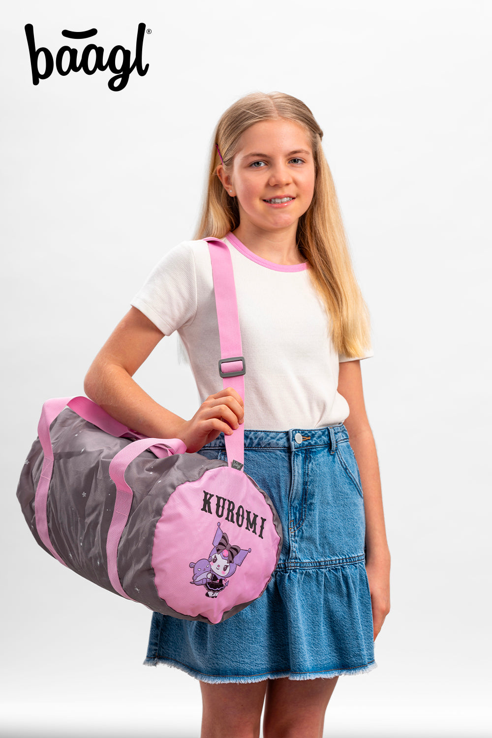 baagl-hoop-kuromi-sac-de-sport-pliable-gris-22-l image 6