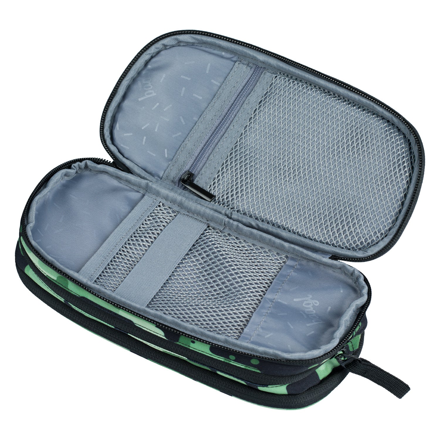 baagl-student-trousse-scolaire-verte-3-compartiments-zipp-s image 3