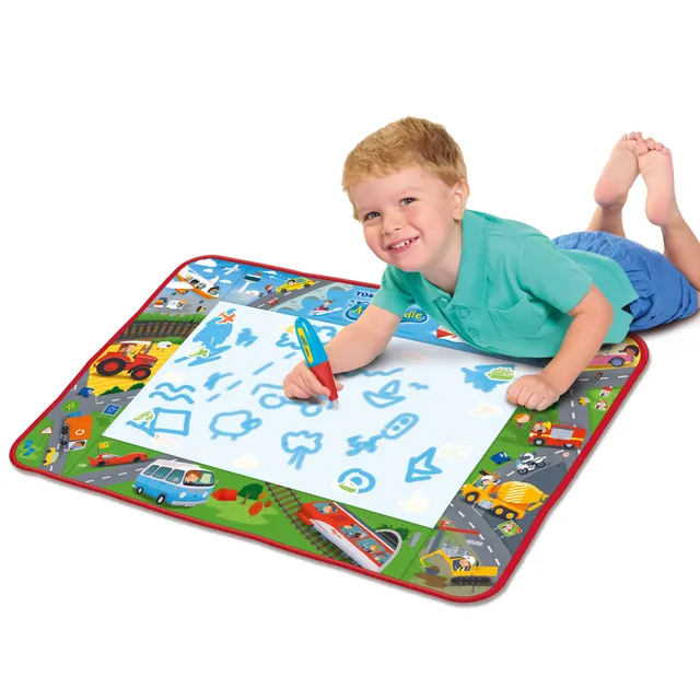 aquadoodle-large-mat-tapis-dessin-eau-v-hicules-75x55-cm image 1