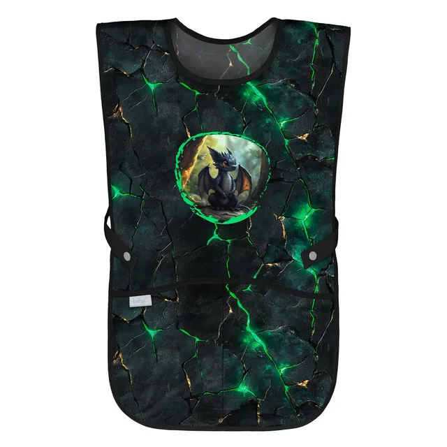 baagl-tablier-enfant-dragons-avec-poches-lavable image 1