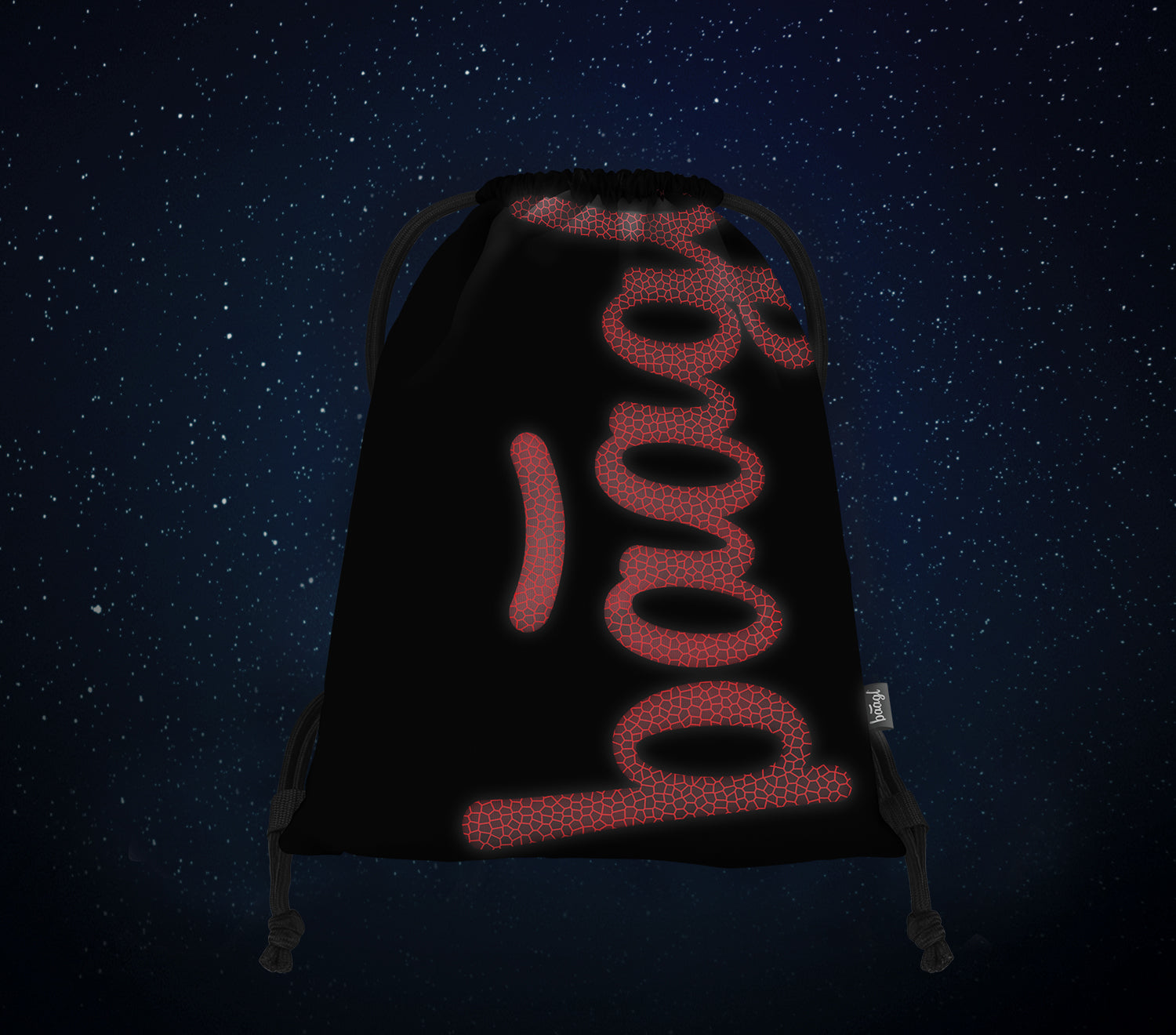 baagl-red-sac-de-gym-rouge-enfant-cordon-lavable image 4