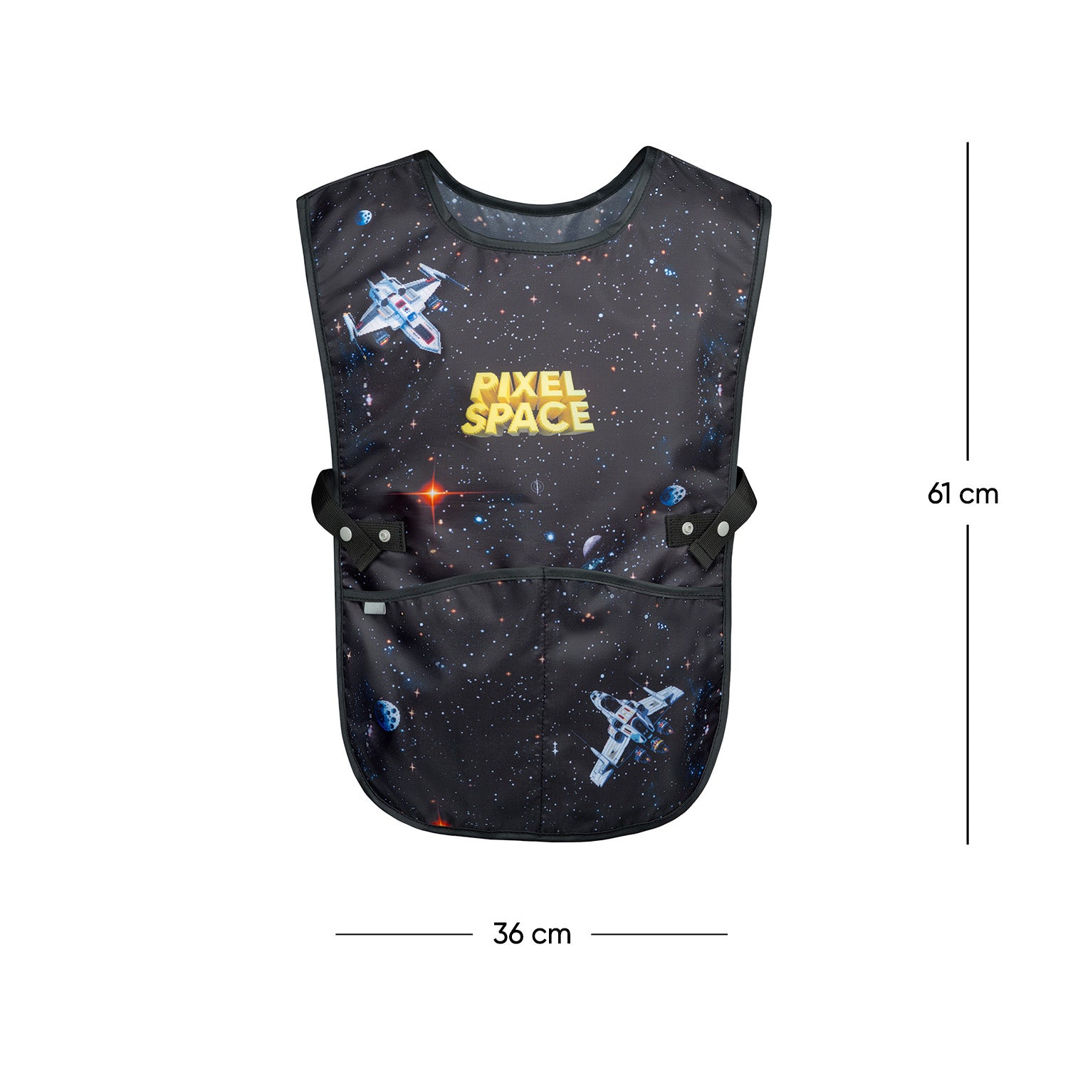 baagl-aprons-pixel-space-tablier-enfant-lavable-poches image 4