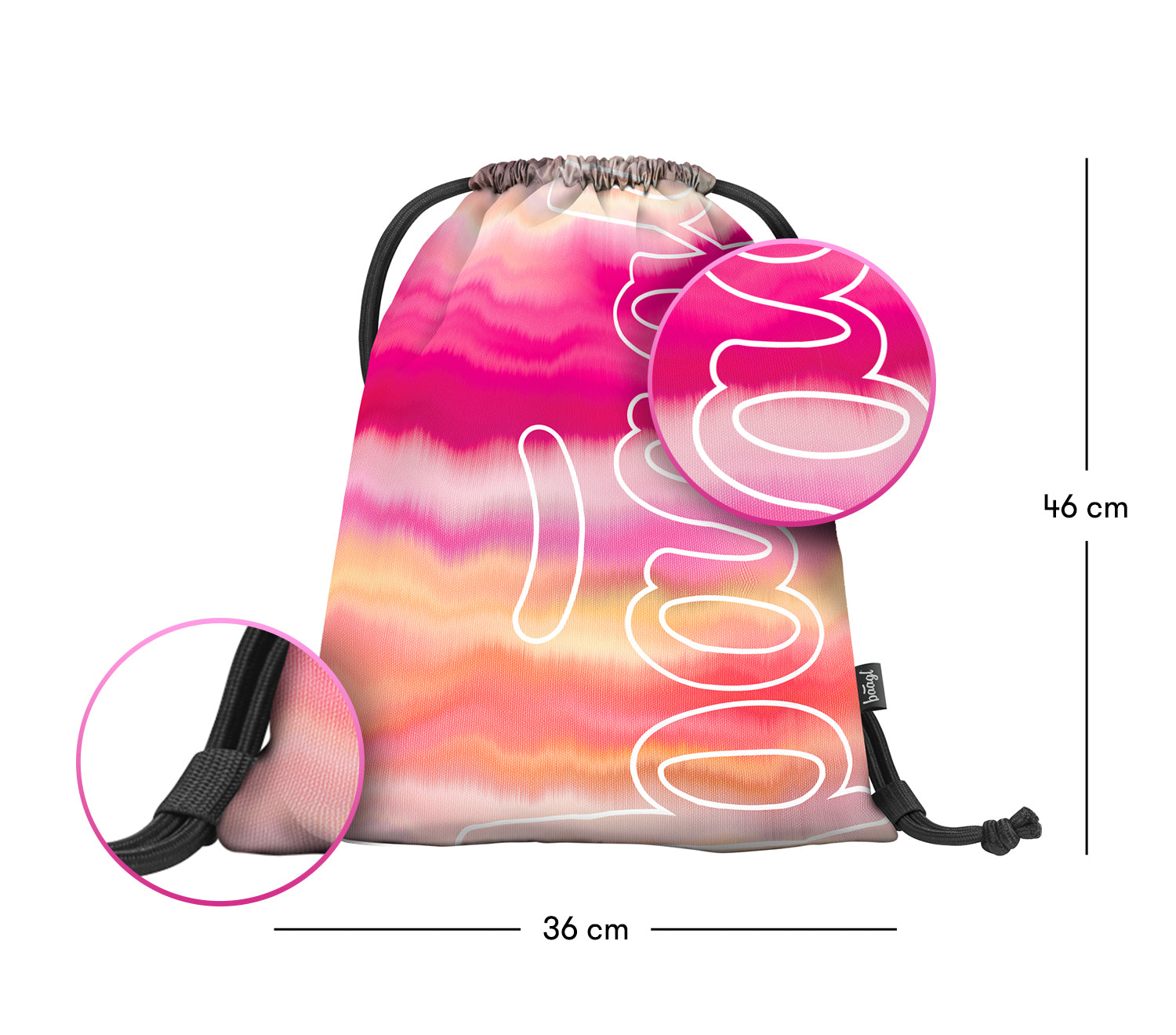 baagl-gym-sacks-skate-pink-stripes-sac-sport-fille-rayures image 3