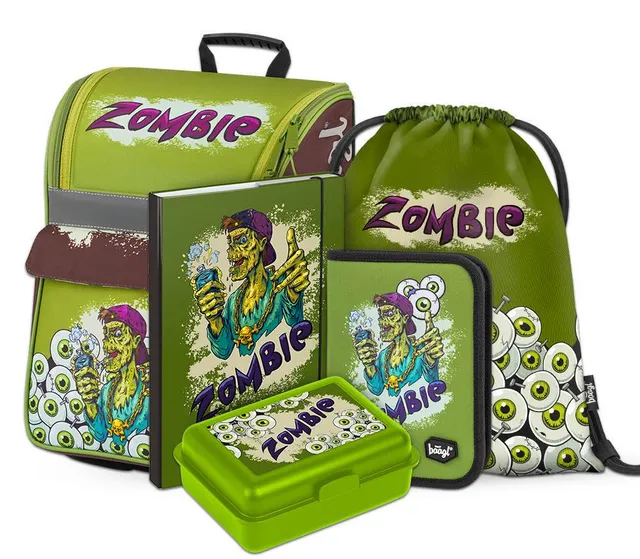 baagl-zippy-zombie-ii-cartable-4-pi-ces-gar-on image 1