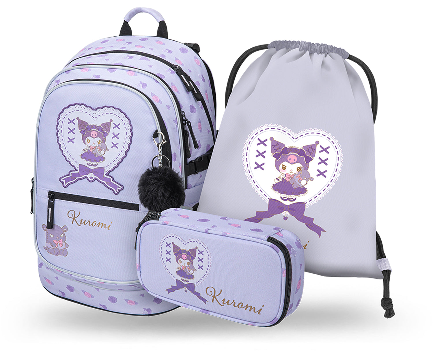 baagl-core-kuromi-sweet-one-set-scolaire-3-pi-ces-25-l image 1