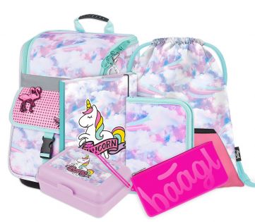 baagl-school-sets-set-zippy-rainbow-ii-cartable-18-l-fille image 1