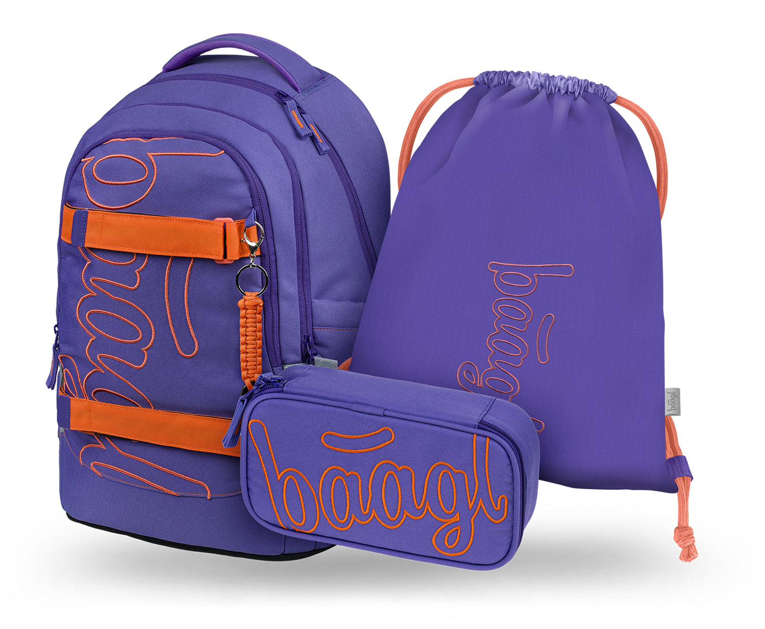 baagl-skate-max-orange-set-scolaire-cartable image 1