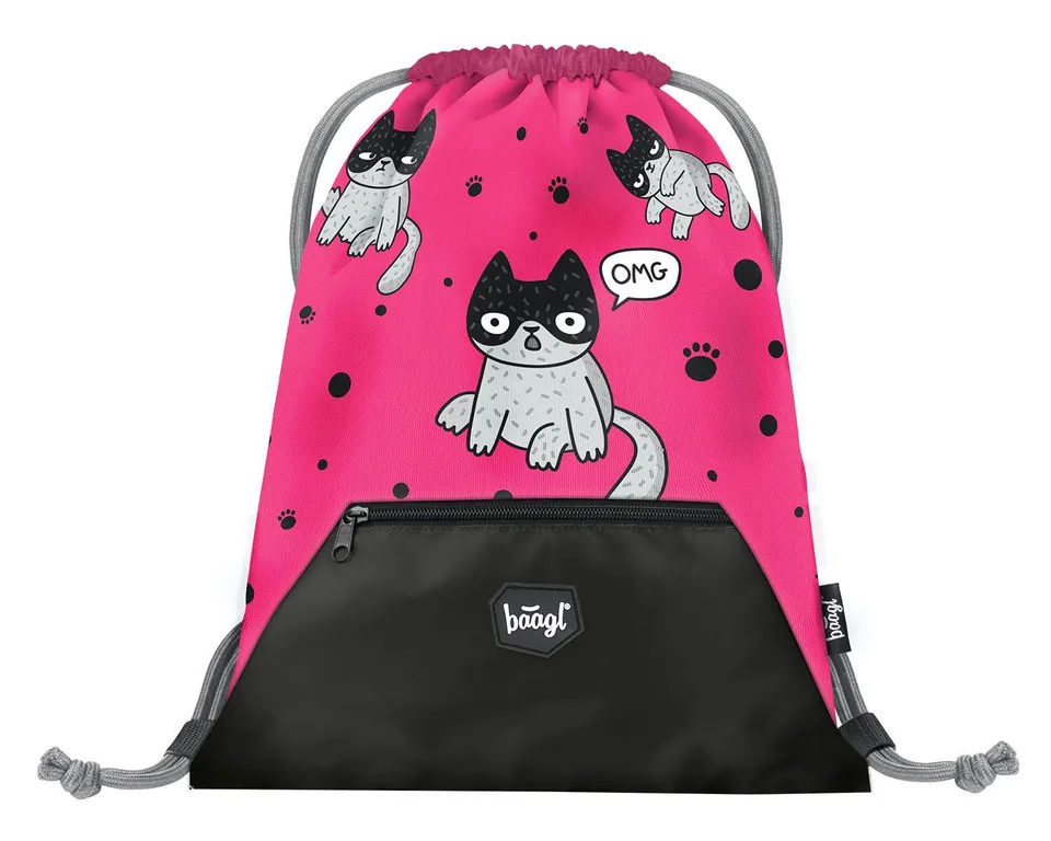 baagl-gym-sacks-kittens-sac-de-gym-poche-zipp-e-enfant image 1