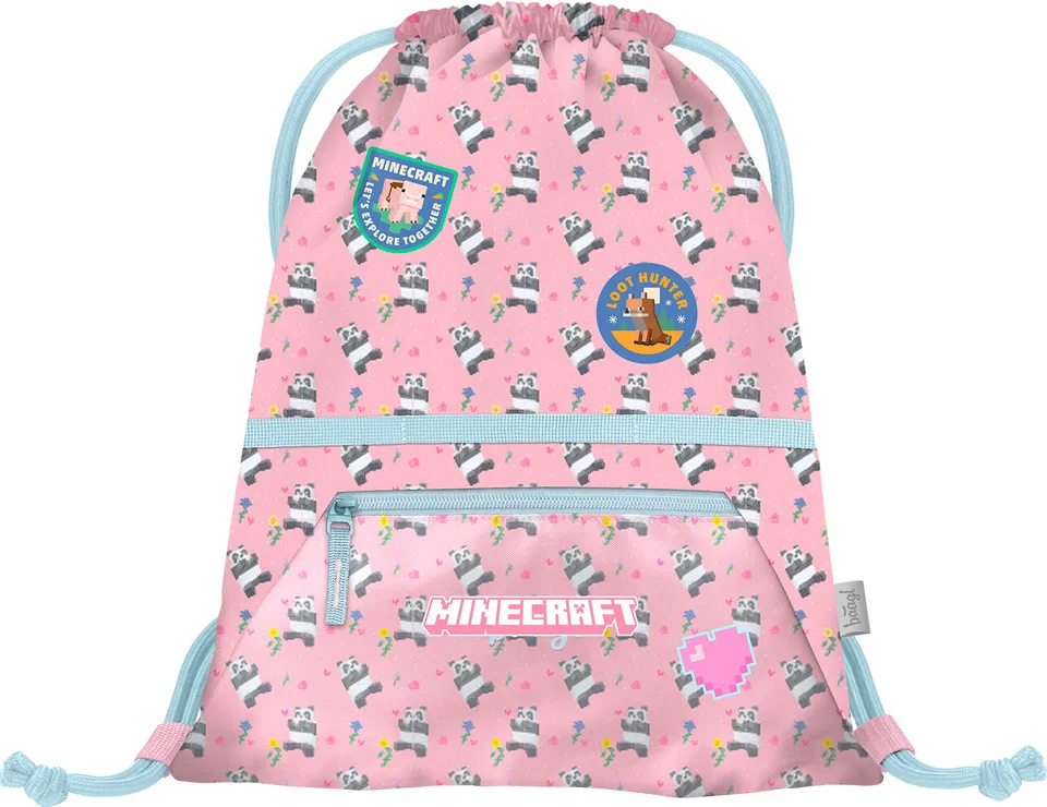 baagl-minecraft-panda-sac-de-gym-poche-zipp-e-panda image 1