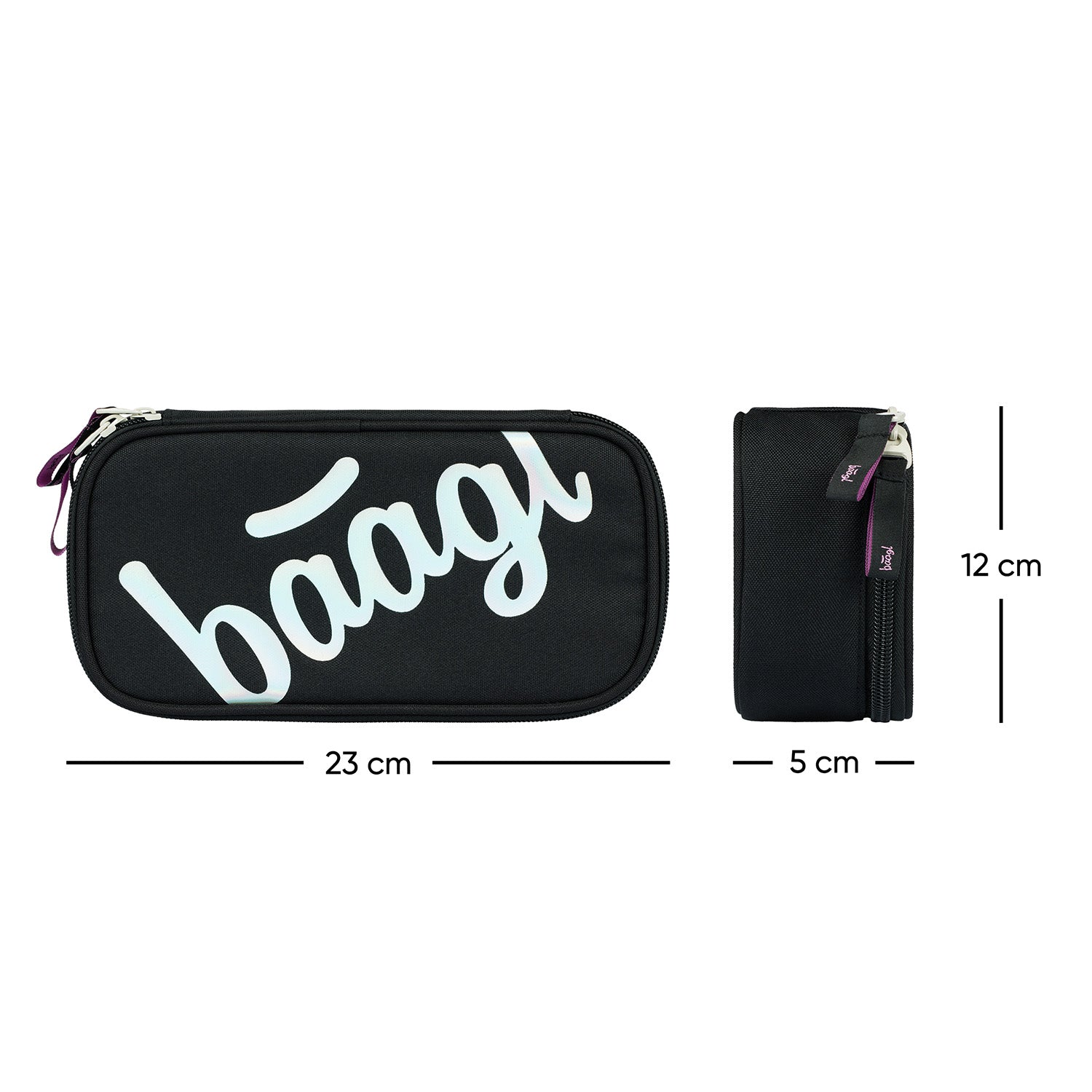 baagl-metallic-holo-trousse-cole-rigide-holographique image 4