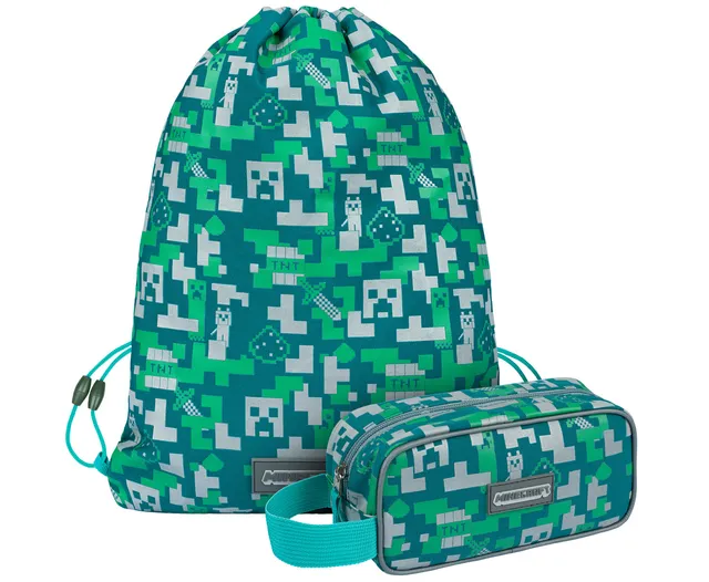 baagl-school-sets-silver-creeper-trousse-sac-gym-2-pi-ces image 1