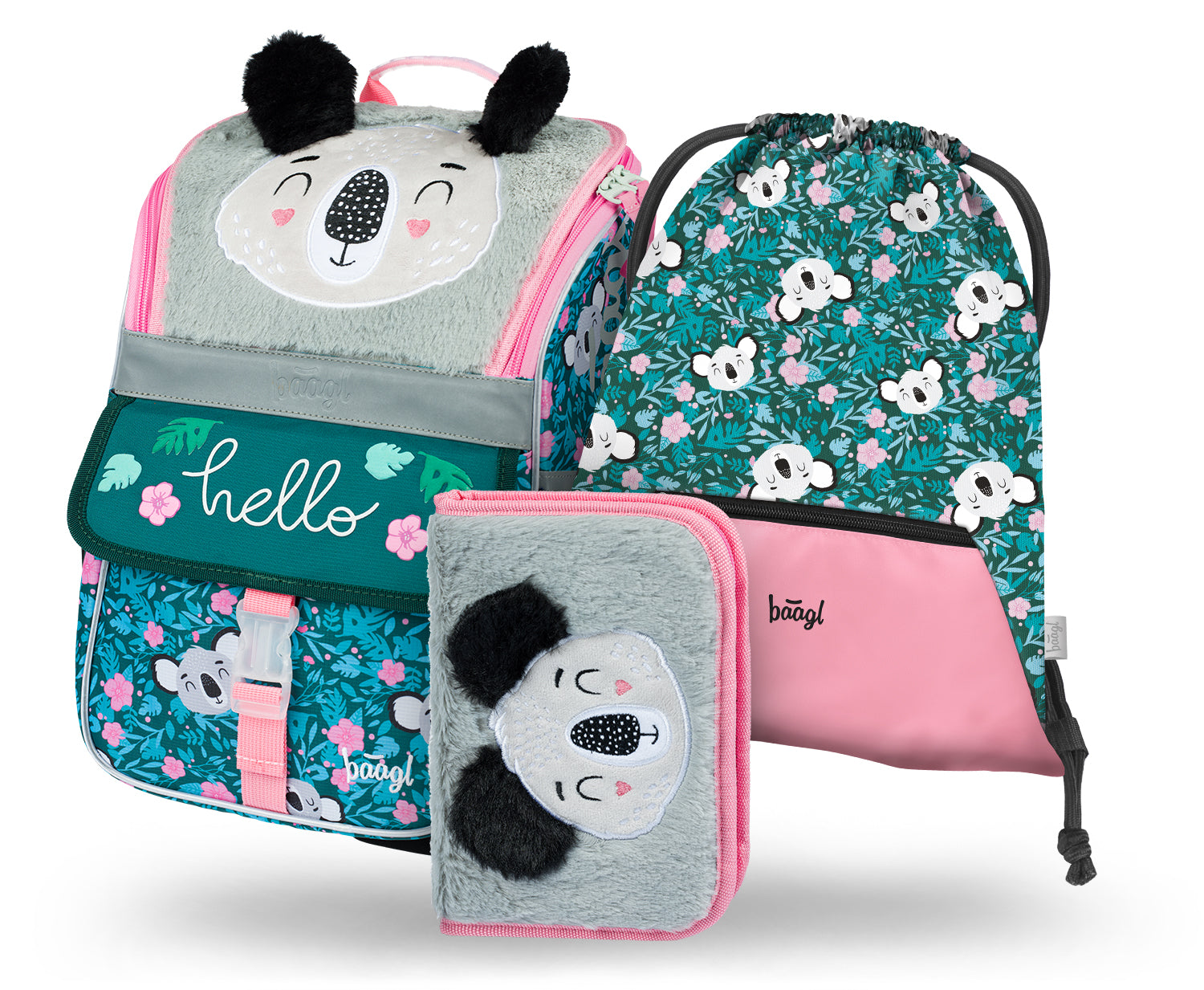 baagl-zippy-baby-koala-cartable-fille-set-3-pi-ces image 1