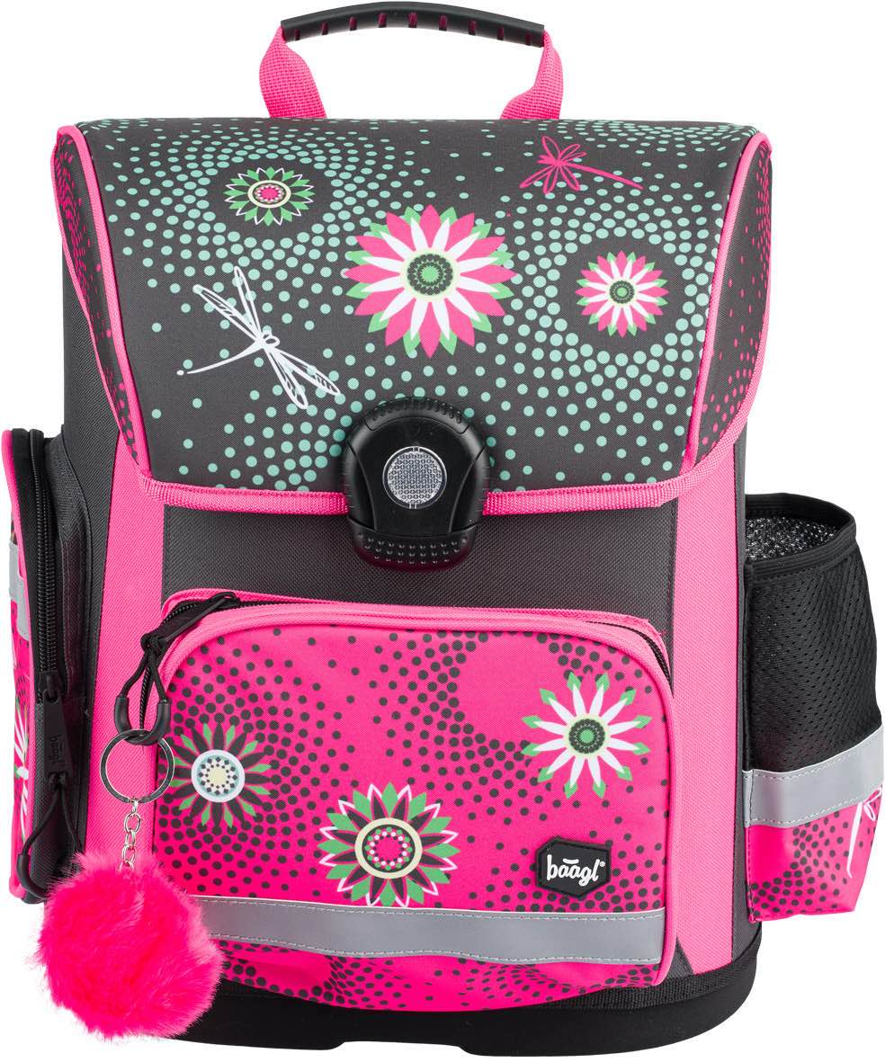 baagl-classic-flowers-cartable-18-l-ergonomique-fleurs-fille image 1