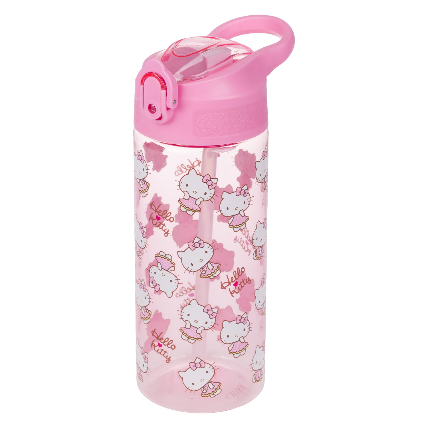 baagl-hello-kitty-sweet-leopard-gourde-500-ml-paille image 1