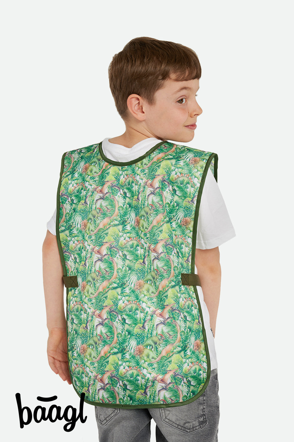 baagl-aprons-tablier-enfant-dinosaure-avec-poches-lavable image 6