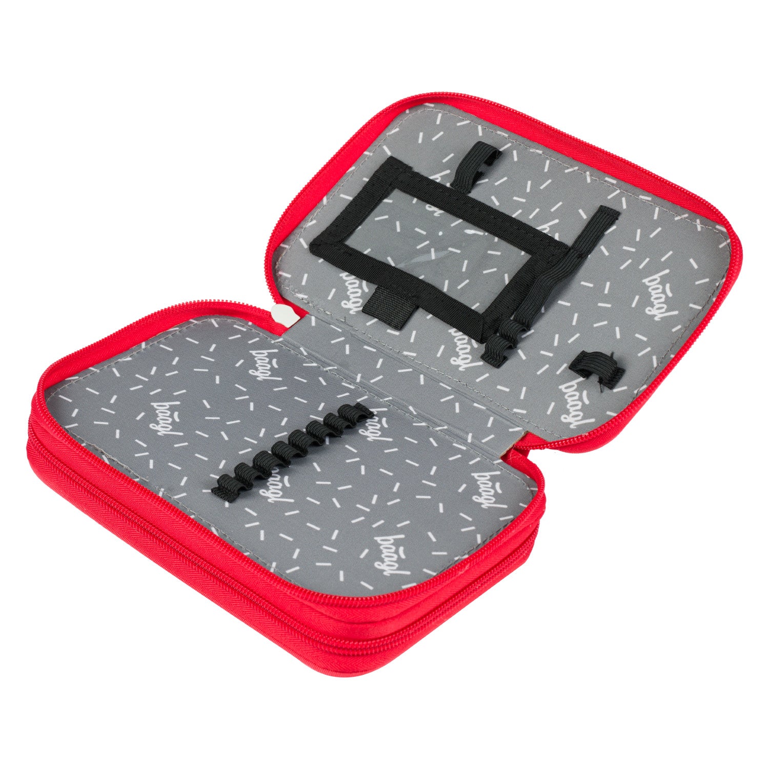 baagl-red-butterfly-trousse-scolaire-double-tage-vide image 4