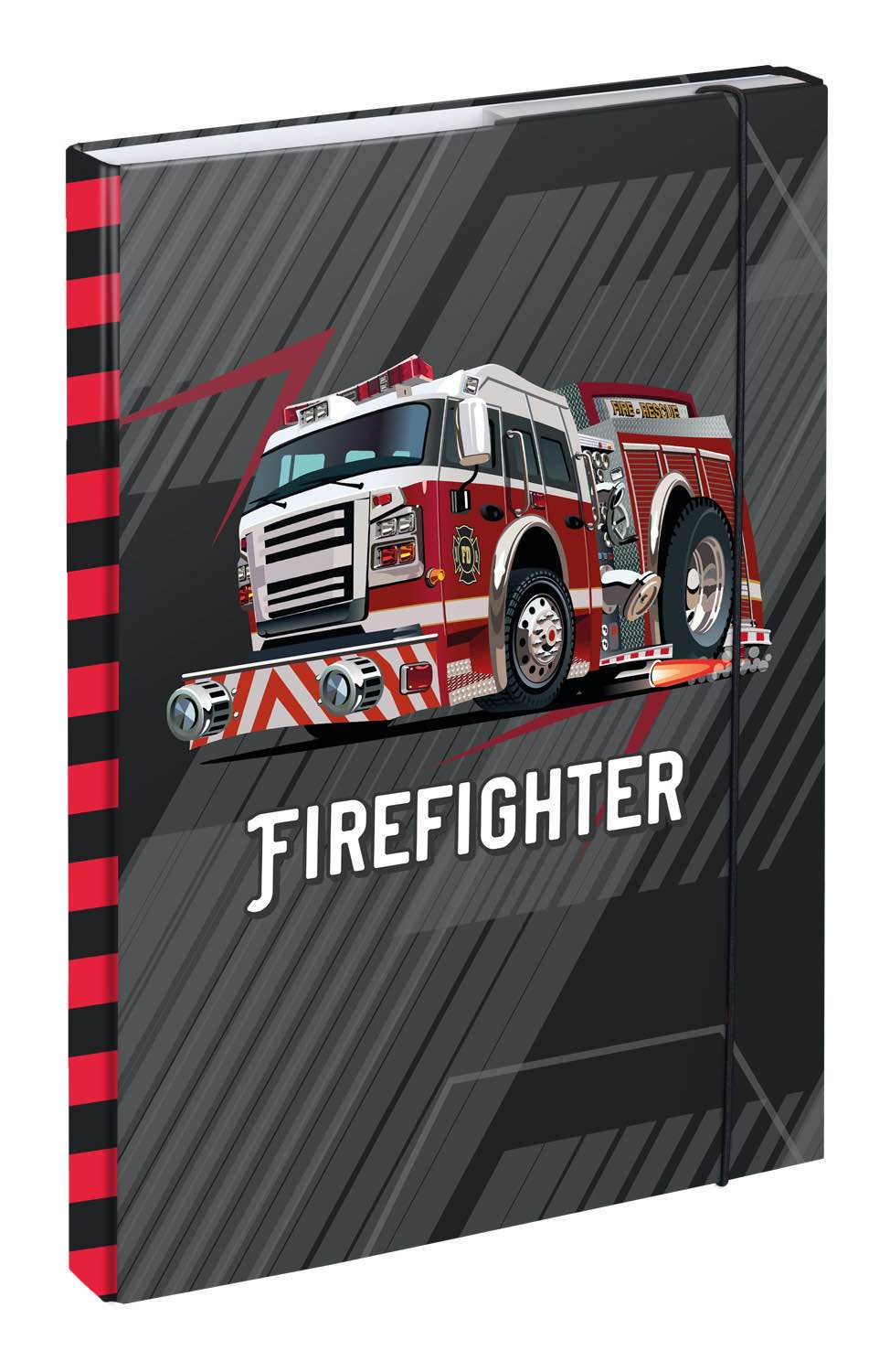 baagl-firetruck-chemise-a4-lastique-camion-pompier image 1