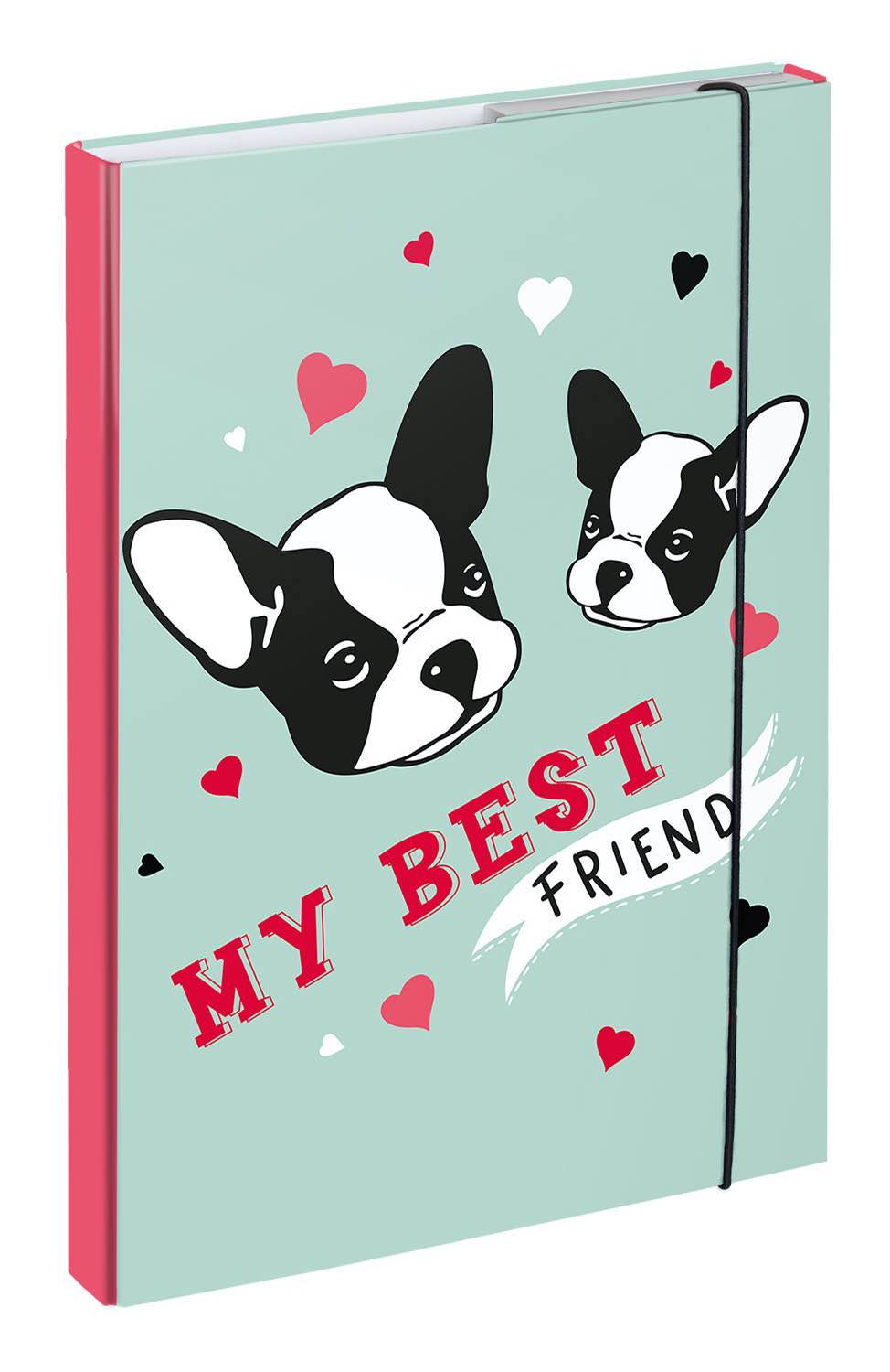 baagl-heftbox-a4-doggie-chemise-lastiques-motif-chien image 1