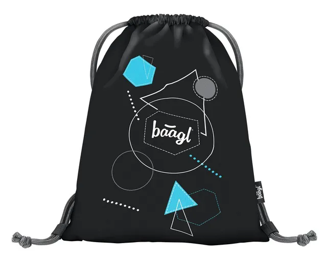baagl-gym-sacks-logo-black-sac-gym-noir-lavable image 1