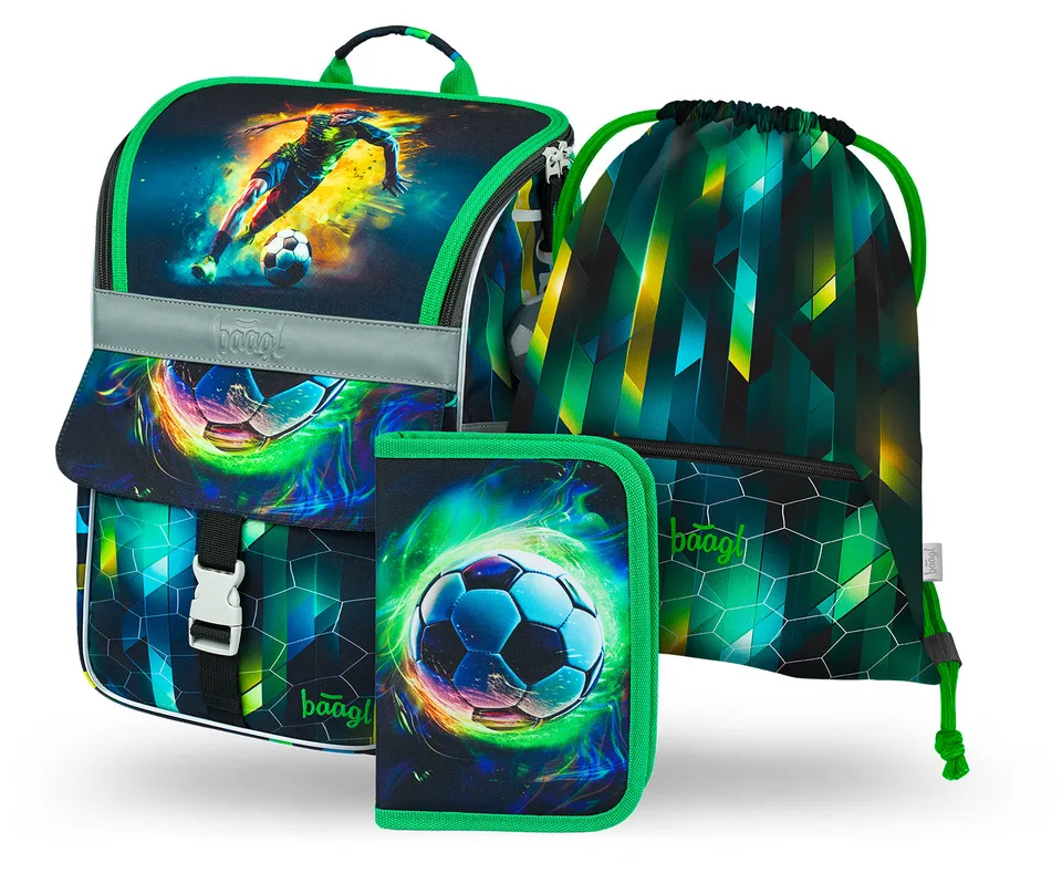 baagl-zippy-football-player-set-cartable-3-pi-ces image 1