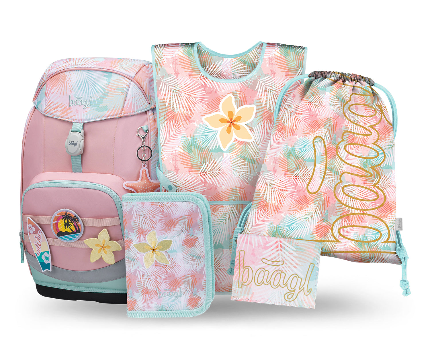 baagl-airy-plus-sunset-ii-cartable-set-scolaire-fille image 1